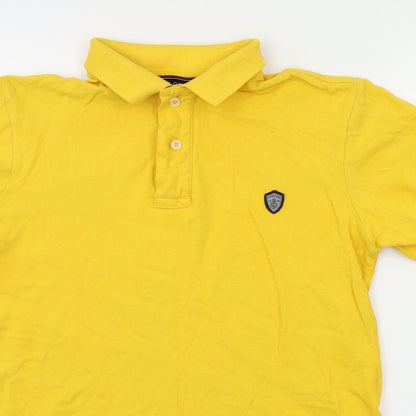 James Caxton Mens Yellow    Polo Size S