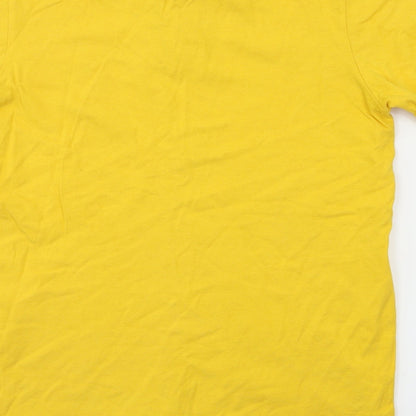 James Caxton Mens Yellow    Polo Size S