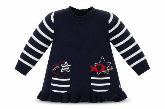 weekend Girls Blue Animal Print  Fit & Flare  Size 6-9 Months