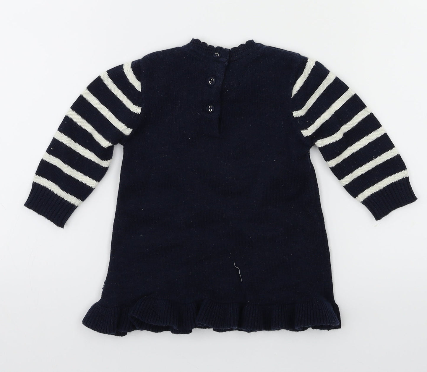 weekend Girls Blue Animal Print  Fit & Flare  Size 6-9 Months