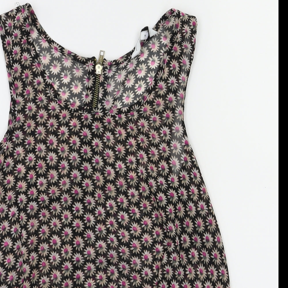 Womens UK Size 8 new look Multicoloured Basic Blouse