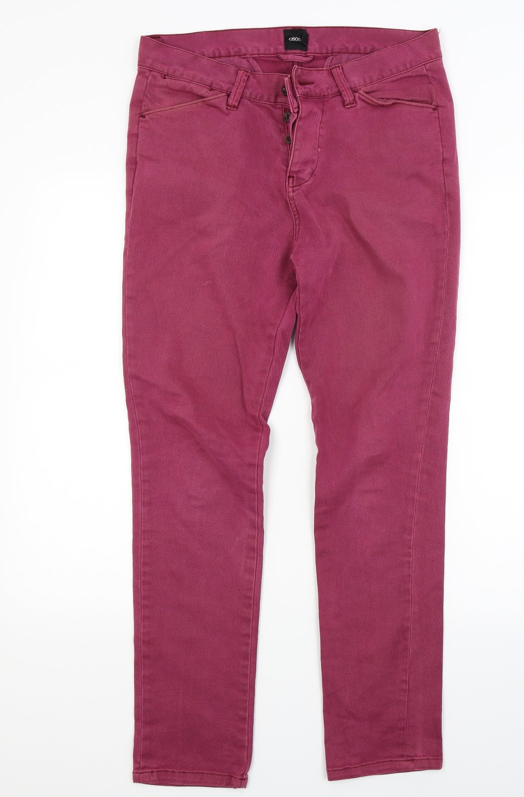 ASOS Womens Red  Denim Skinny Jeans Size 30 in L28 in