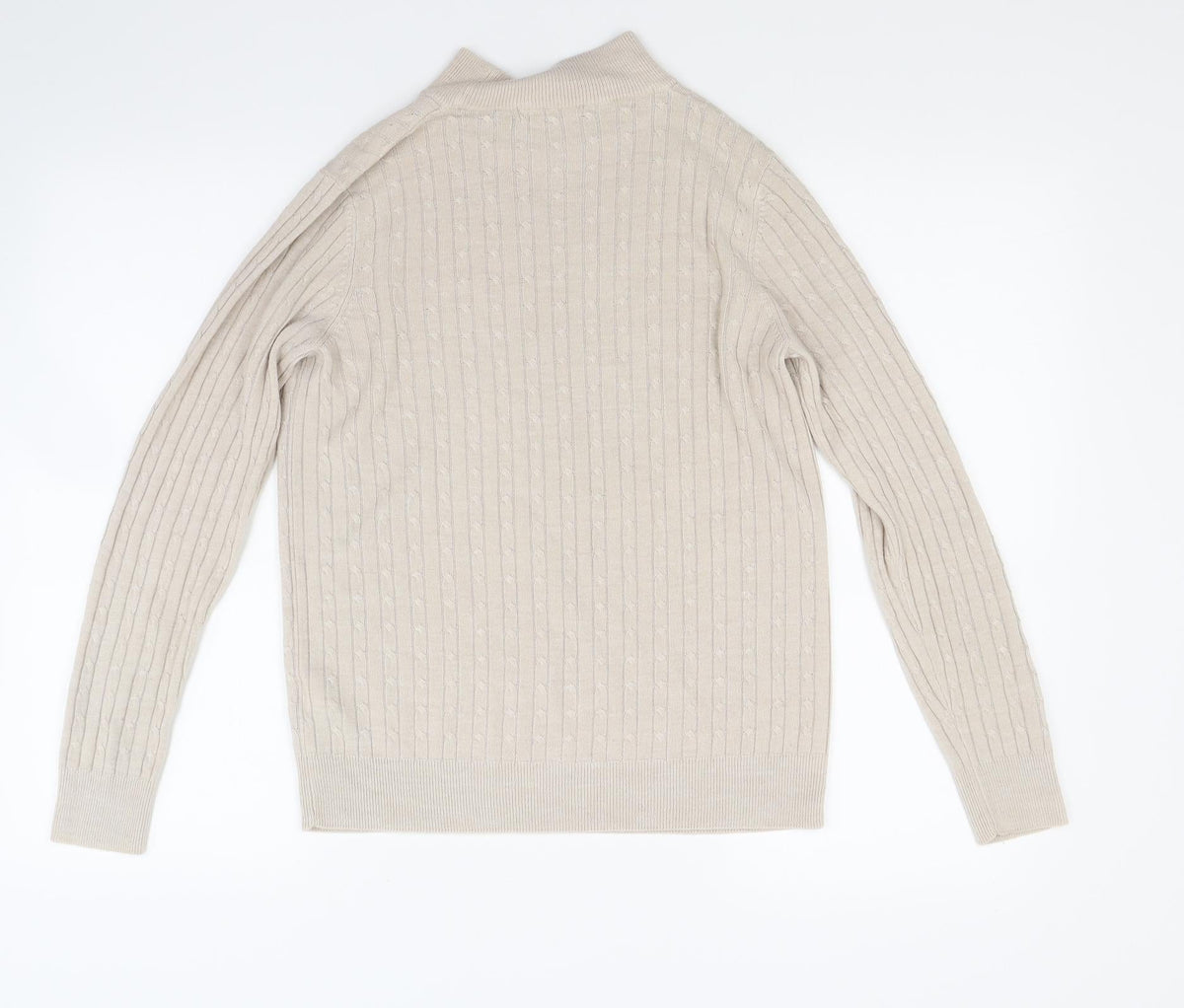 Marks & Spencer Womens Beige  Knit Pullover Jumper Size 10