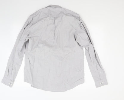 Primark Mens Grey    Button-Up Size L