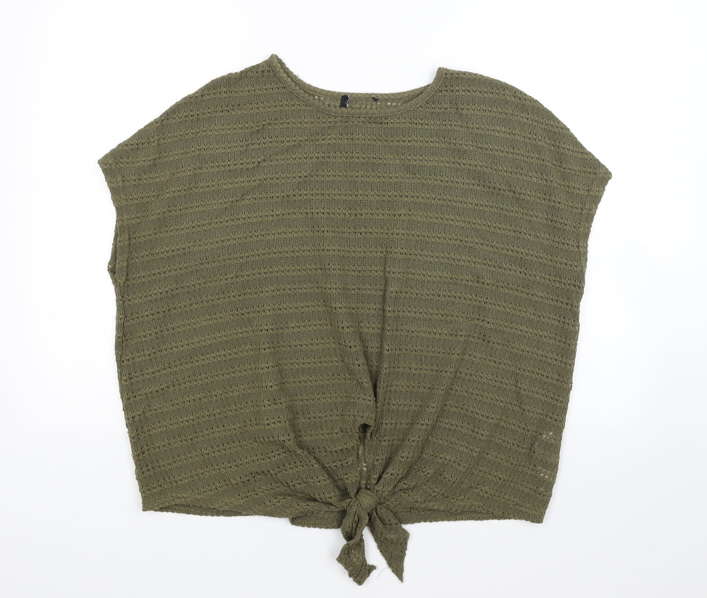 New Look Womens Green  Knit Pullover Jumper Size L