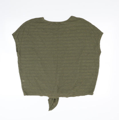 New Look Womens Green  Knit Pullover Jumper Size L