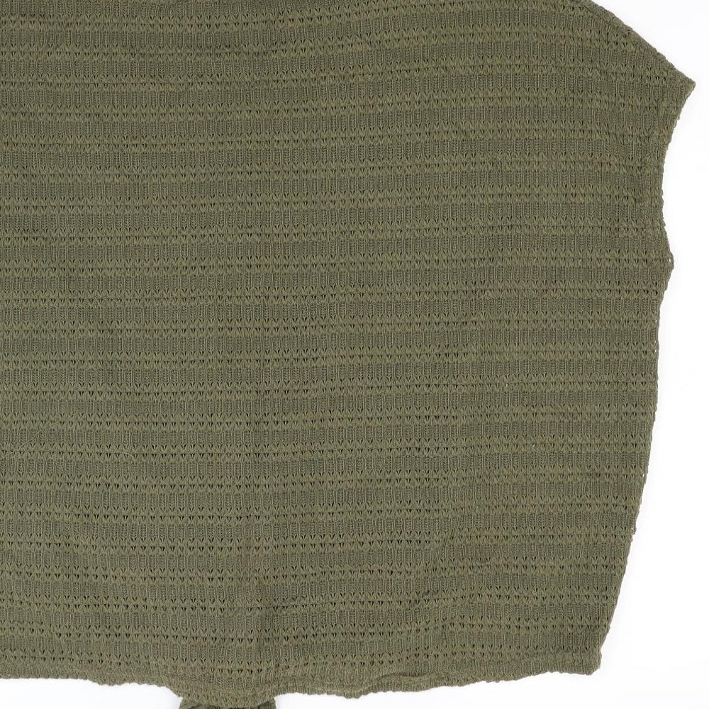 New Look Womens Green  Knit Pullover Jumper Size L