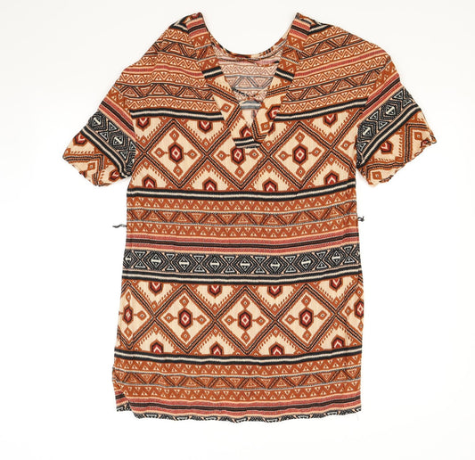 TU Womens Brown   T-Shirt Dress  Size 8