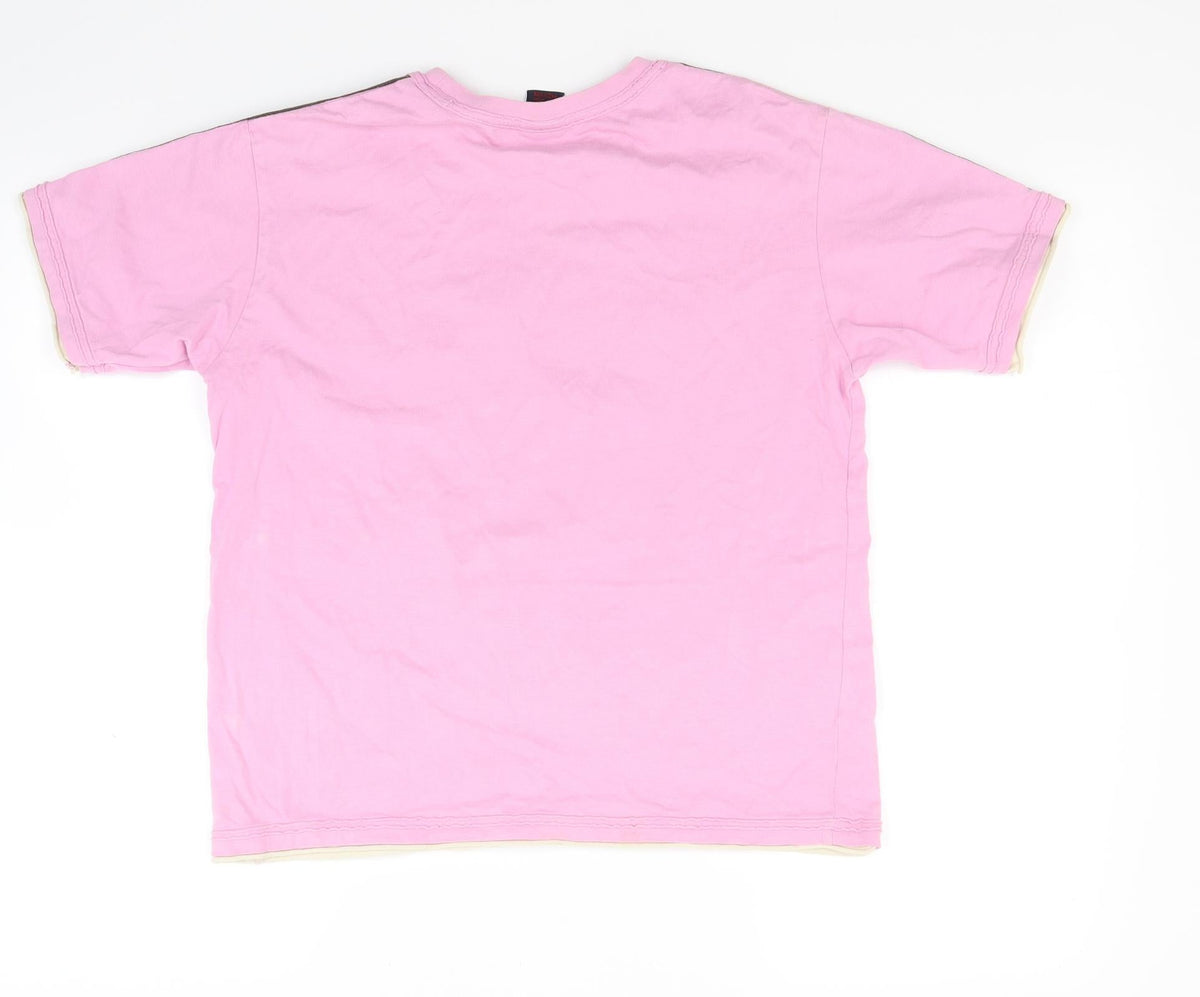 Next Boys Pink  Jersey Basic T-Shirt Size 10 Years