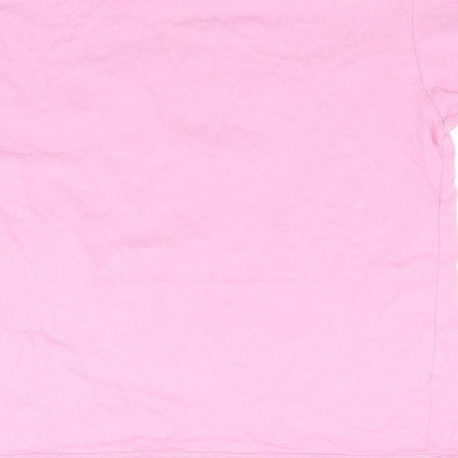 Next Boys Pink  Jersey Basic T-Shirt Size 10 Years