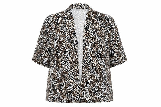 NEXT Womens Multicoloured Animal Print  Wrap Jumper Size 16