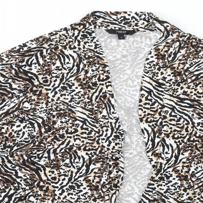 NEXT Womens Multicoloured Animal Print  Wrap Jumper Size 16