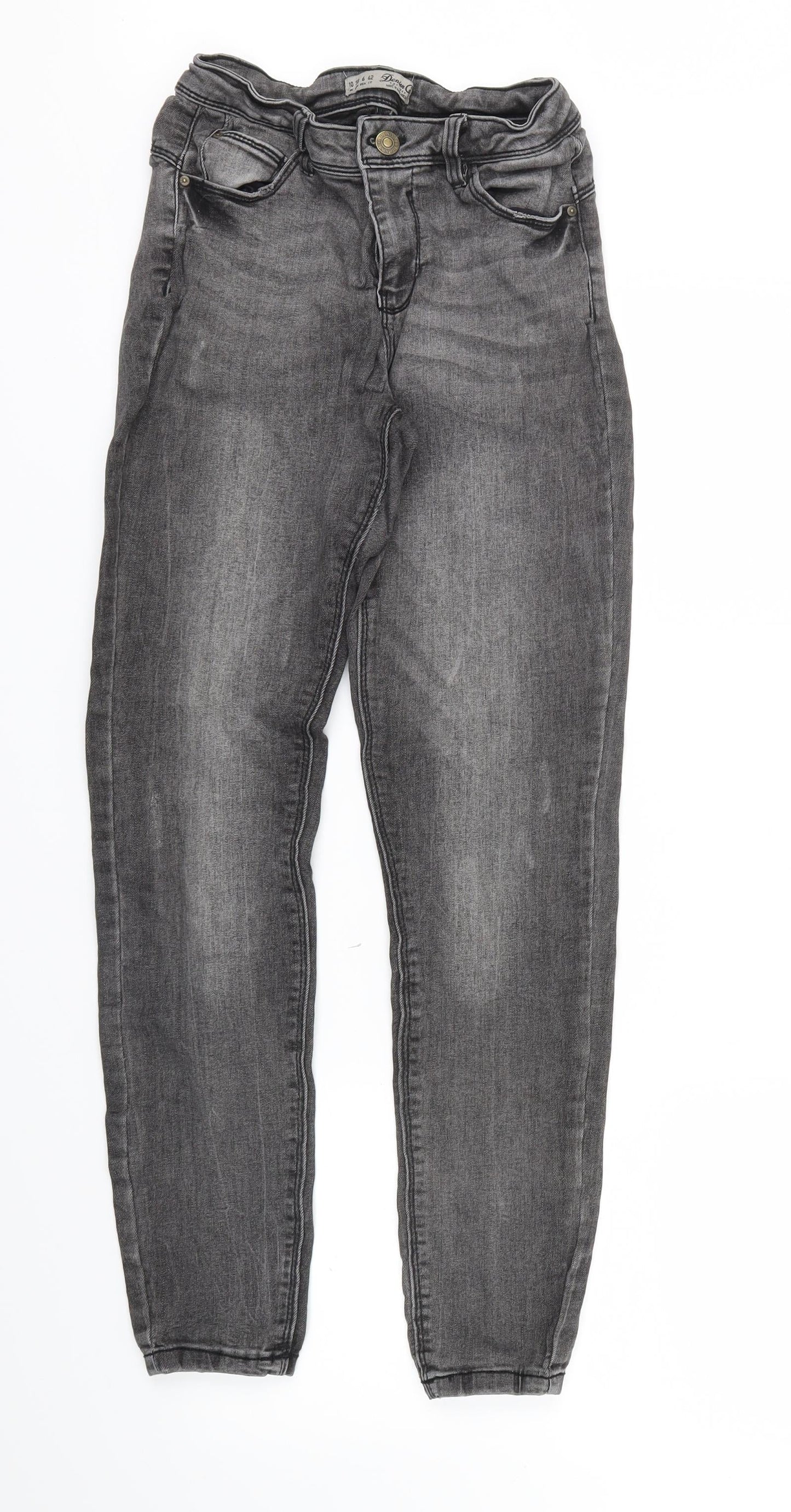 Primark Womens Grey   Skinny Jeans Size 10 L27 in