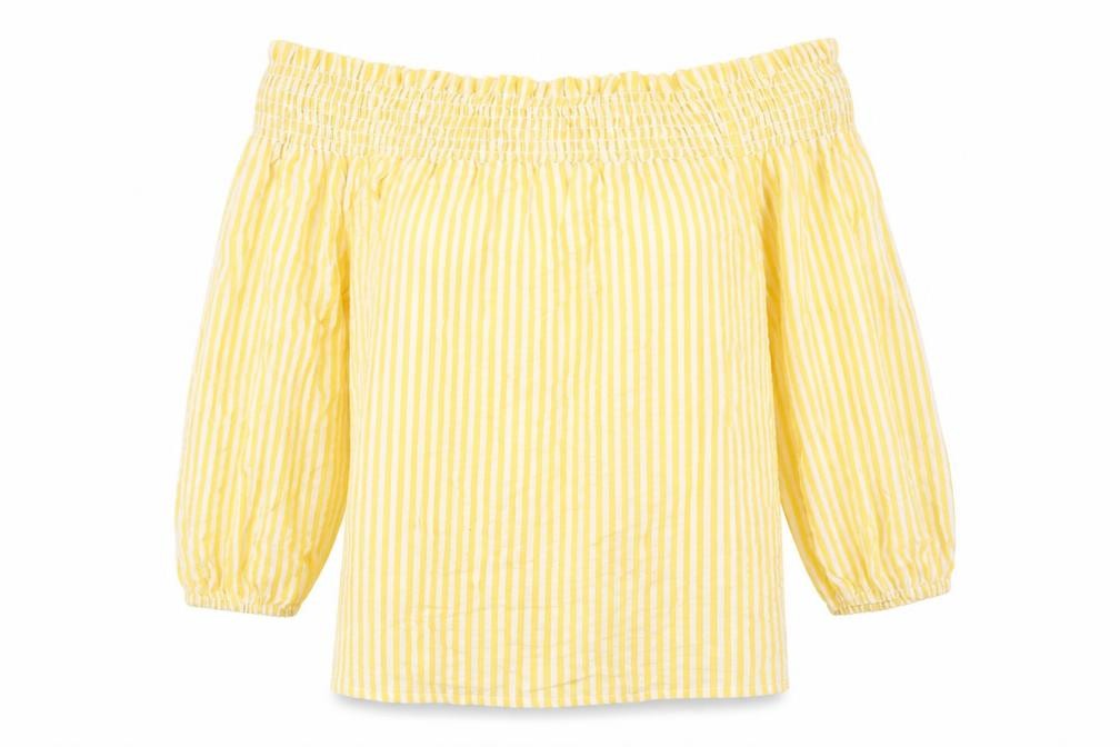 Womens UK Size 8 Primark Yellow Basic Blouse
