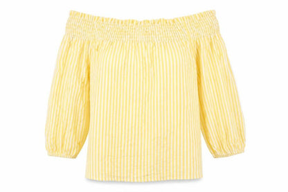 Womens UK Size 8 Primark Yellow Basic Blouse