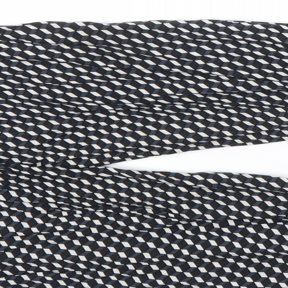 Be Beau Womens Black Geometric  Trousers  Size 10 L29 in - zips on legs