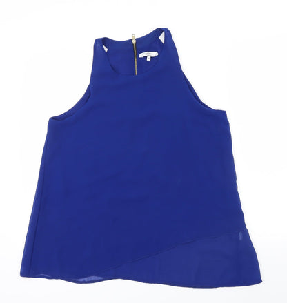 Womens UK Size 14 New Look Blue Basic Blouse