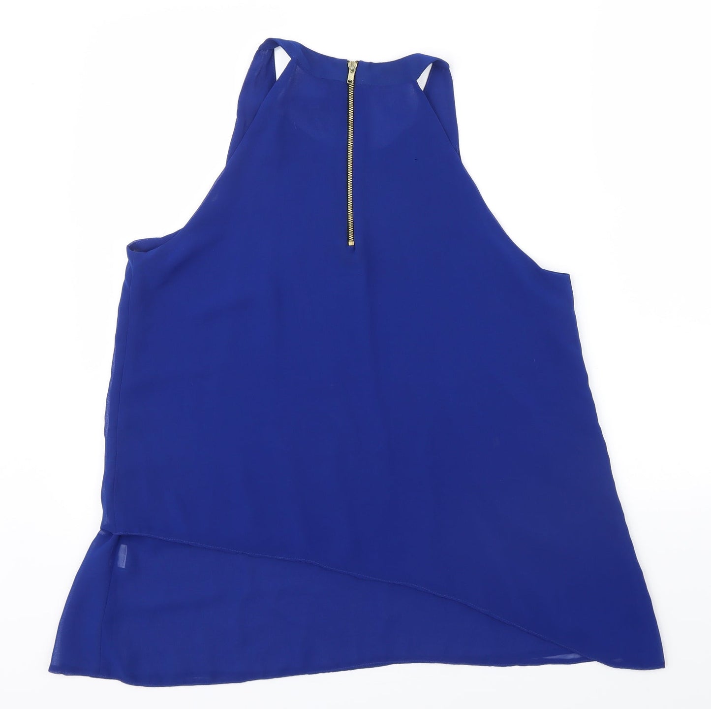 Womens UK Size 14 New Look Blue Basic Blouse