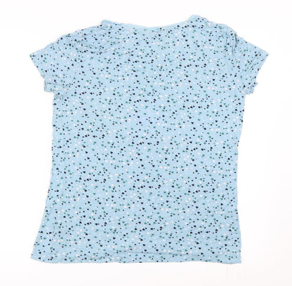 Marks & Spencer Womens Blue Solid  Top Pyjama Top Size 14