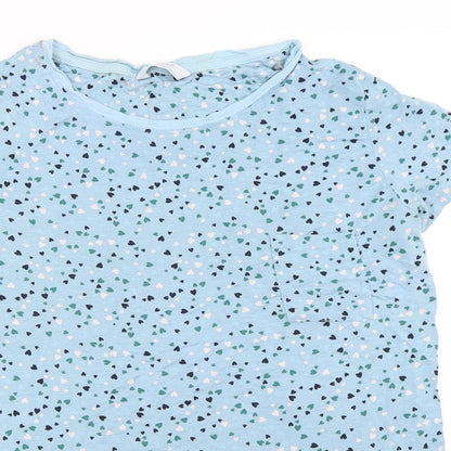 Marks & Spencer Womens Blue Solid  Top Pyjama Top Size 14
