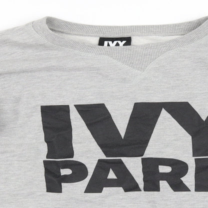 IVY PARK Womens Grey   Pullover Sweatshirt Size S