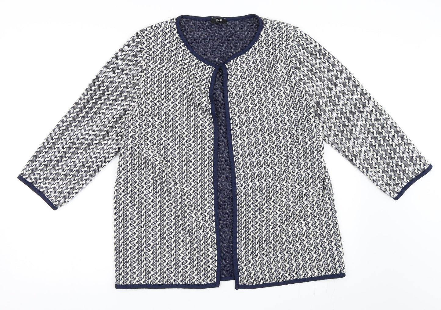 F&F Womens Blue   Cardigan Jumper Size 12