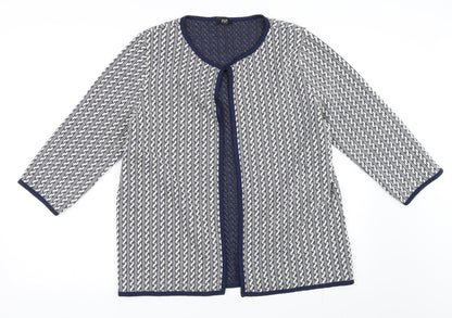 F&F Womens Blue   Cardigan Jumper Size 12