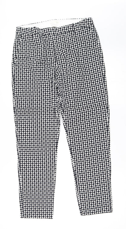 Womens UK Size 40 H&M Regular Fit Capri Black Trousers
