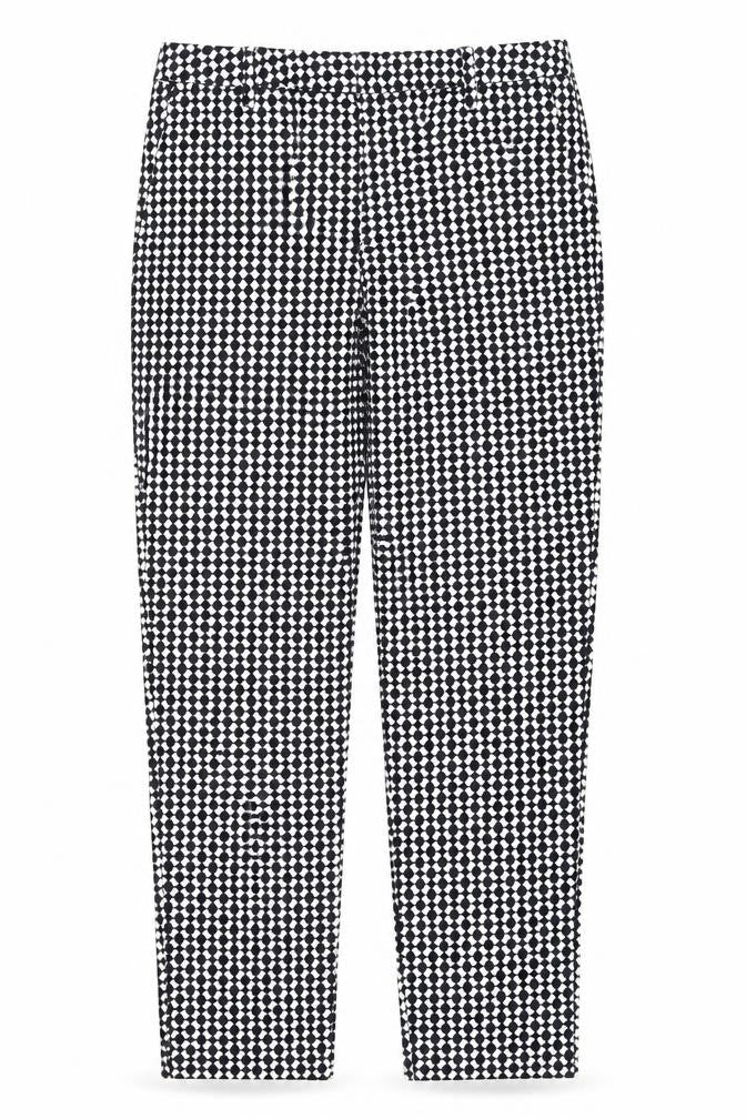 Womens UK Size 40 H&M Regular Fit Capri Black Trousers