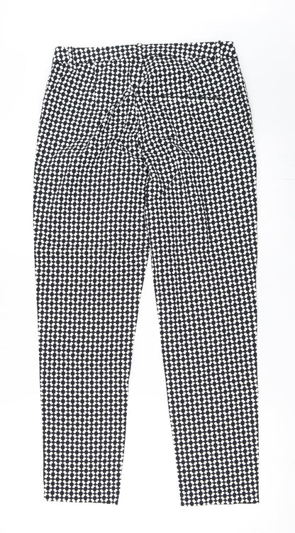 Womens UK Size 40 H&M Regular Fit Capri Black Trousers