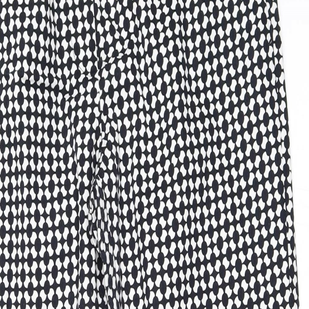 Womens UK Size 40 H&M Regular Fit Capri Black Trousers