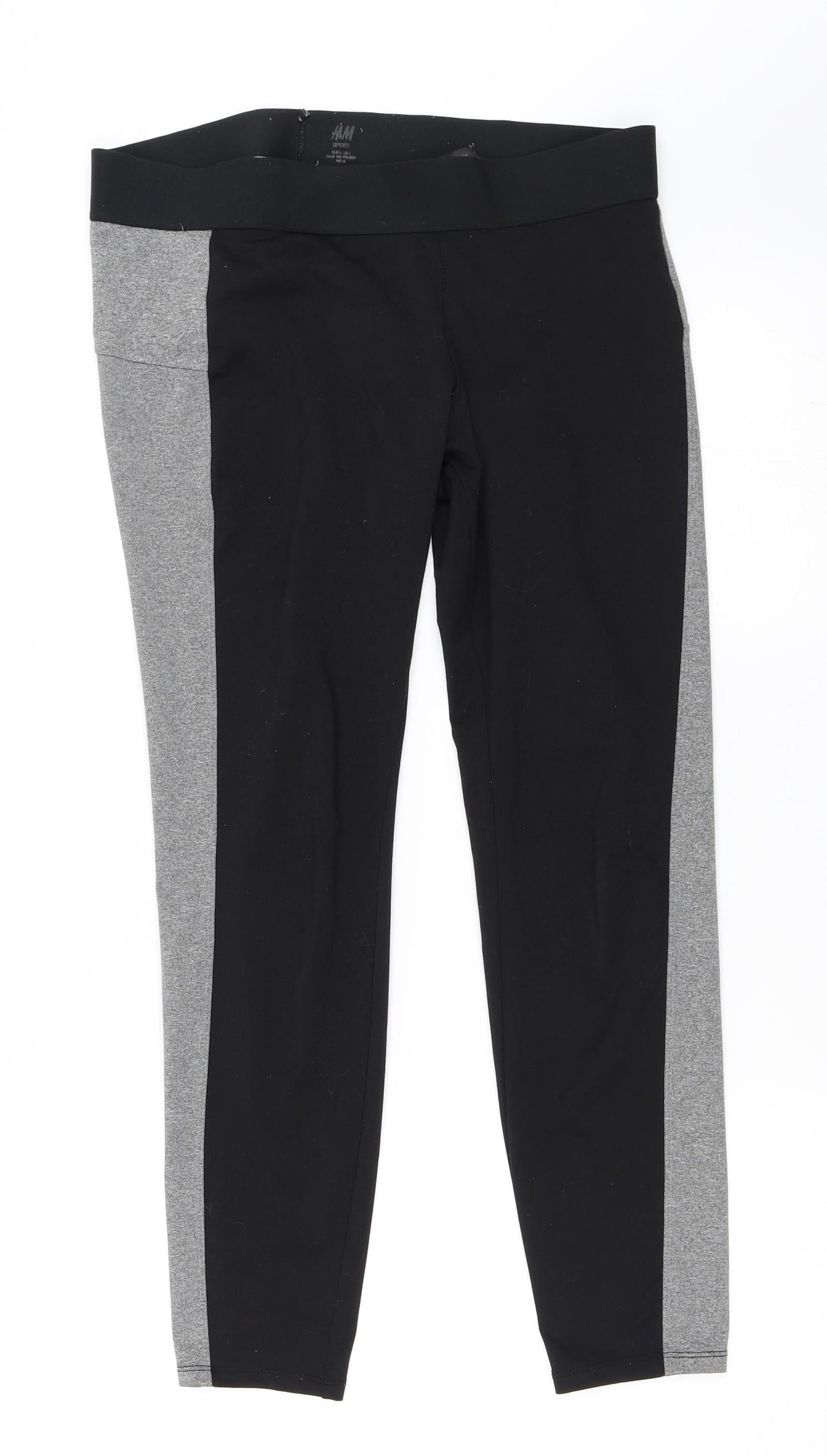Womens UK Size L H&M  Capri Black Leggings