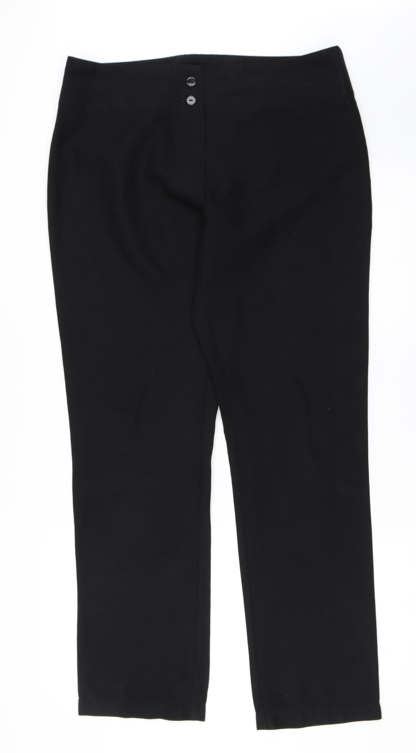 Gear Womens Black   Trousers  Size 12 L31 in