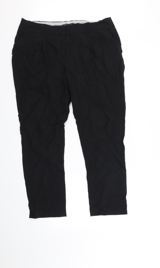 Womens UK Size 14 Atmosphere Regular Fit  Black Trousers