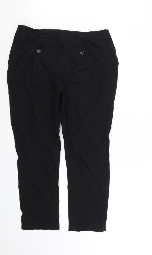 Womens UK Size 14 Atmosphere Regular Fit  Black Trousers