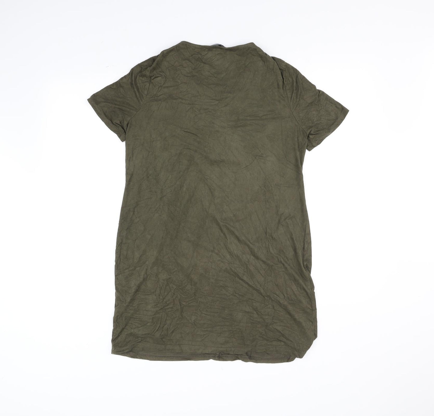 Womens UK Size 12 Atmosphere Green Basic T-Shirt