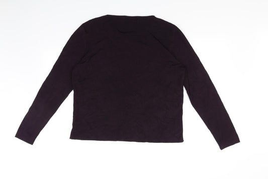 CASAMIA Womens Purple   Pullover Jumper Size M