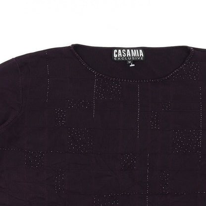 Casamia Womens Purple Pullover Jumper Size M