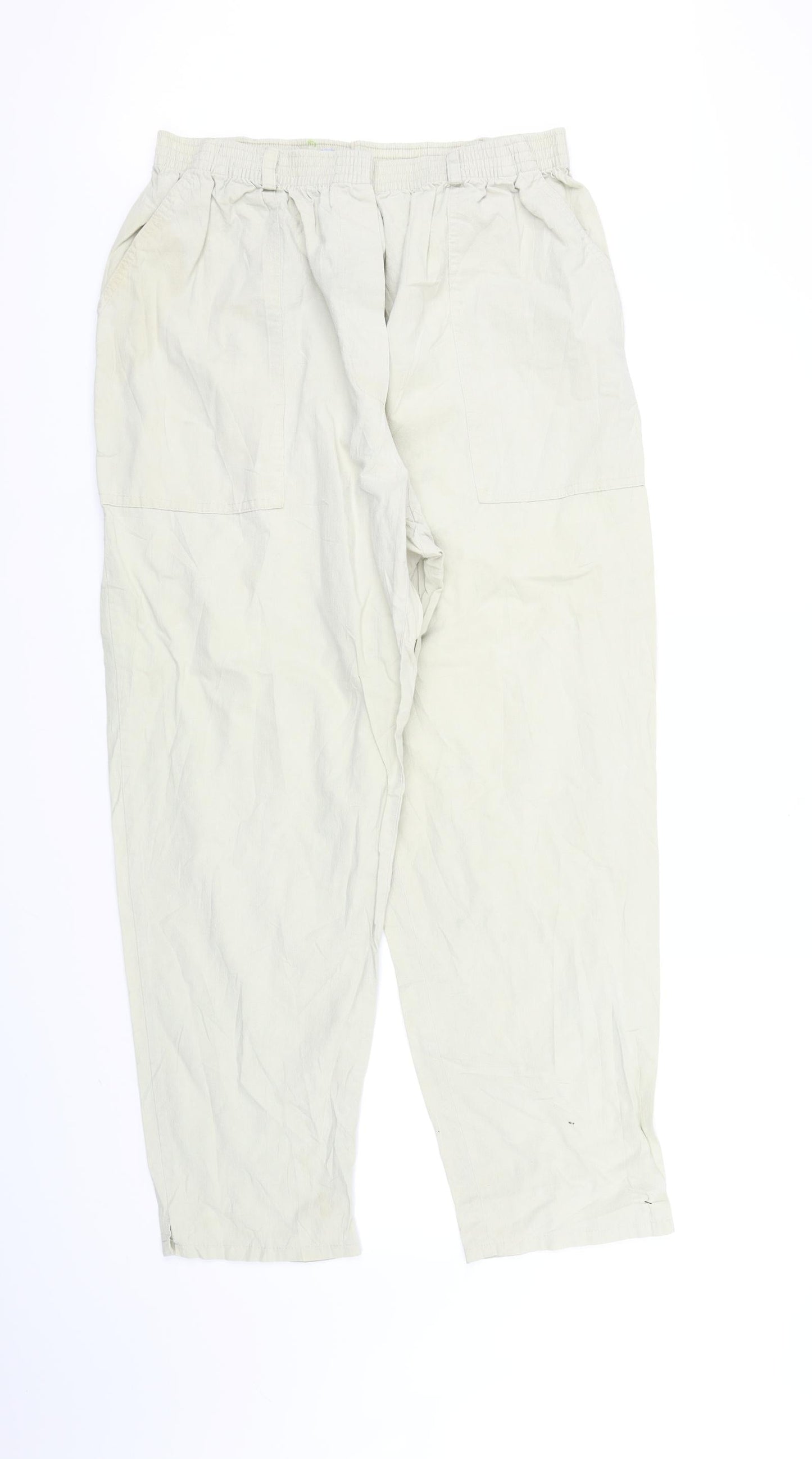DASH Womens Beige   Trousers  Size 16 L33 in - washable mark