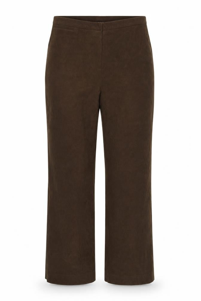 Womens UK Size 14 Preworn Regular Fit  Brown Trousers