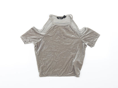 New Look Girls Grey   Basic Tank Size 12-13 Years