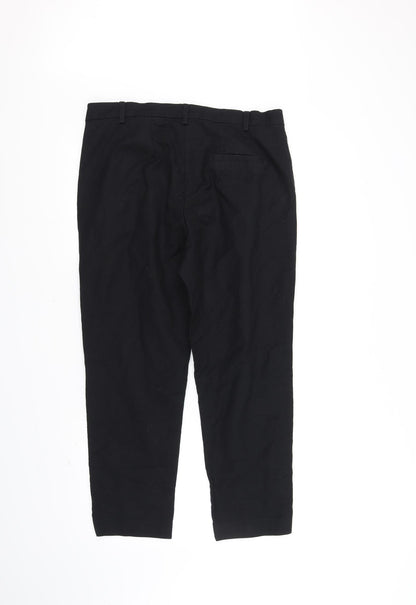 Womens UK Size 14 Marks and Spencer Regular Fit  Blue Trousers