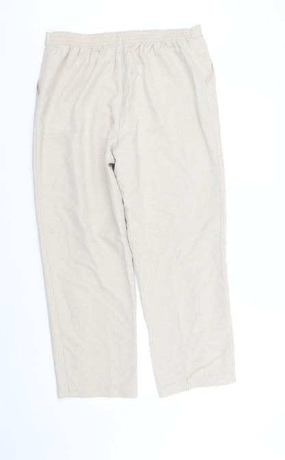 Womens UK Size 14 Marks and Spencer Regular Fit  Beige Trousers