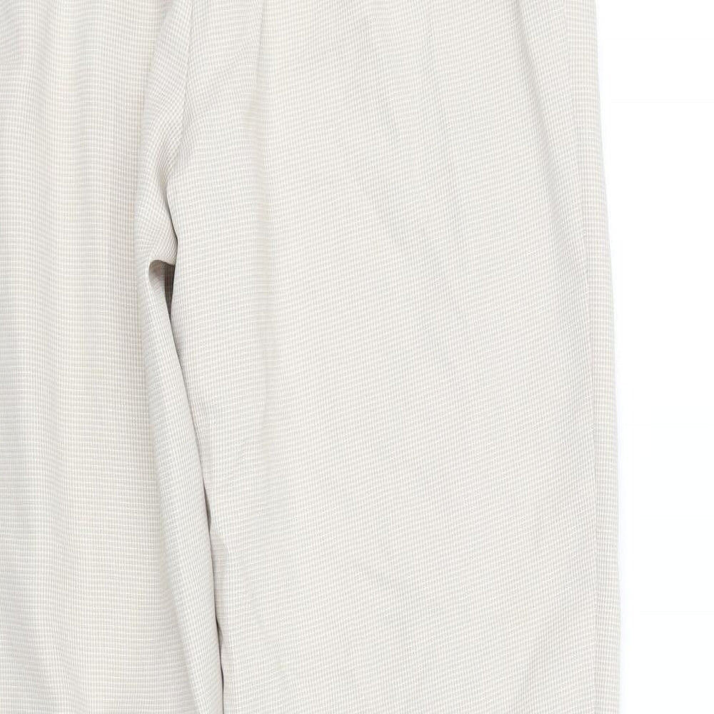 Womens UK Size 14 Marks and Spencer Regular Fit  Beige Trousers