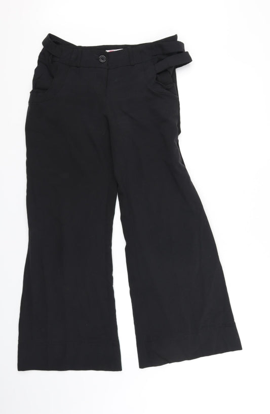 Womens UK Size 12 ASOS Regular Fit  Black Trousers