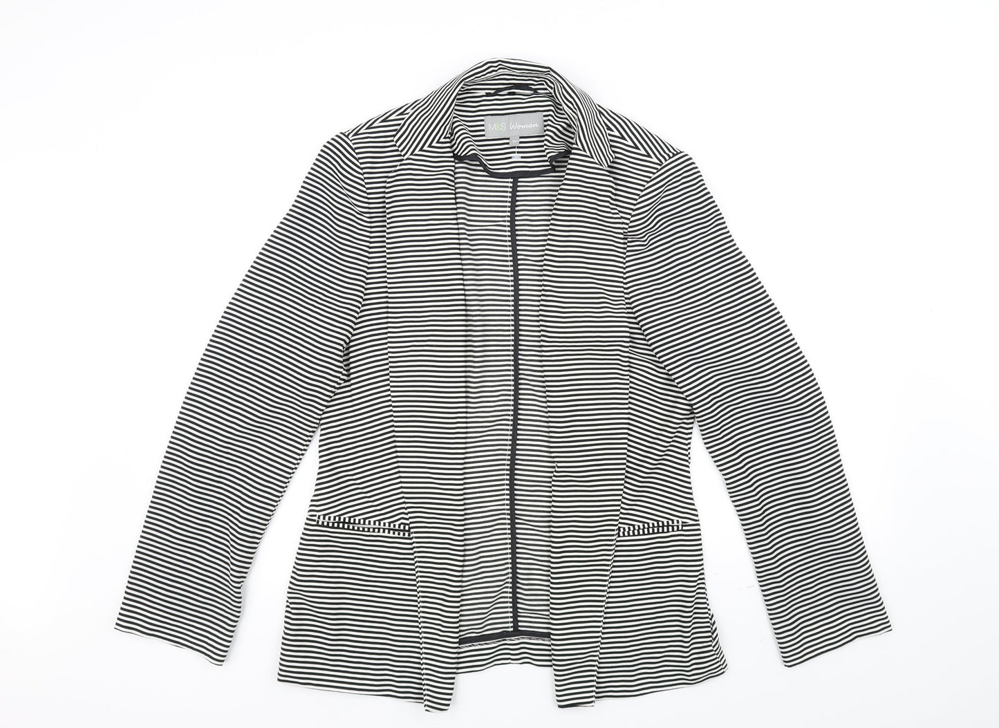 Womens UK Size 10 Marks and Spencer White Jacket