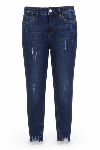 Womens UK Size 8 Denim & Co. Regular Fit Straight Blue Jeans