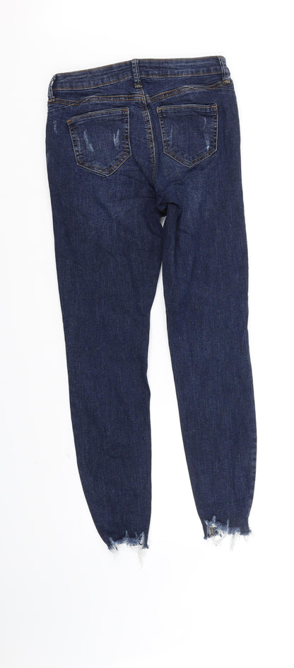 Denim & Co. Womens Blue   Straight Jeans Size 8 L28 in