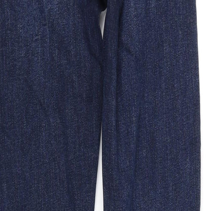 Denim & Co. Womens Blue   Straight Jeans Size 8 L28 in