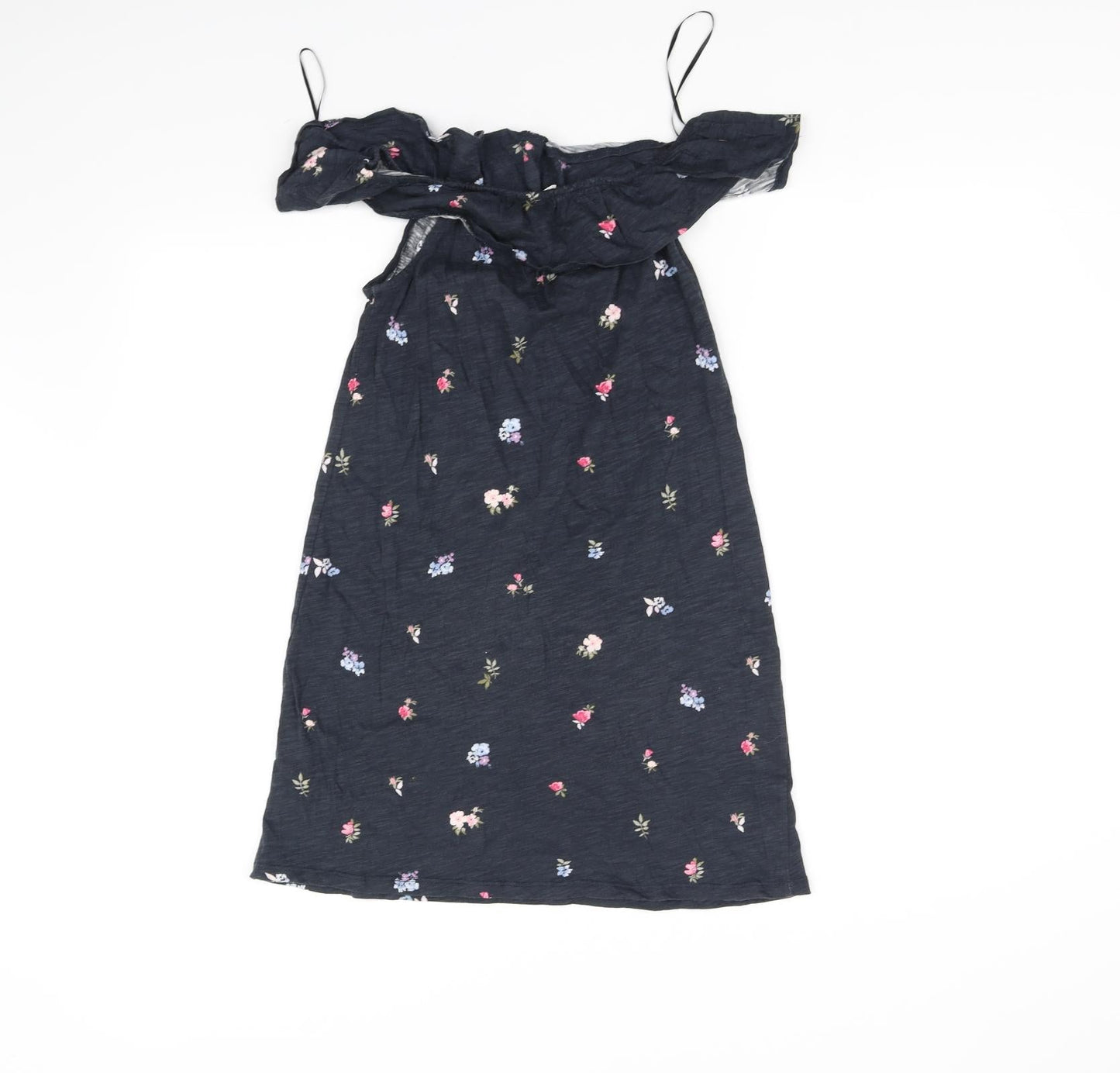 H&M Girls Blue Floral  Fit & Flare  Size 11-12 Years